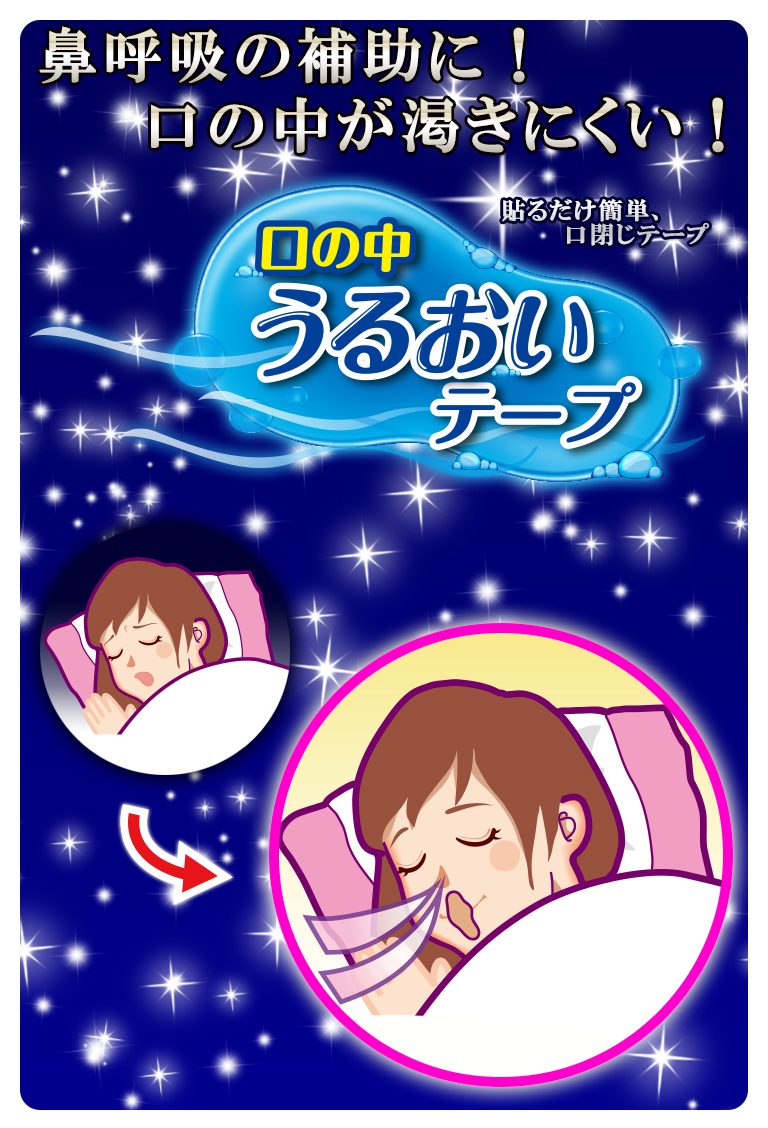 口の中うるおいテープ