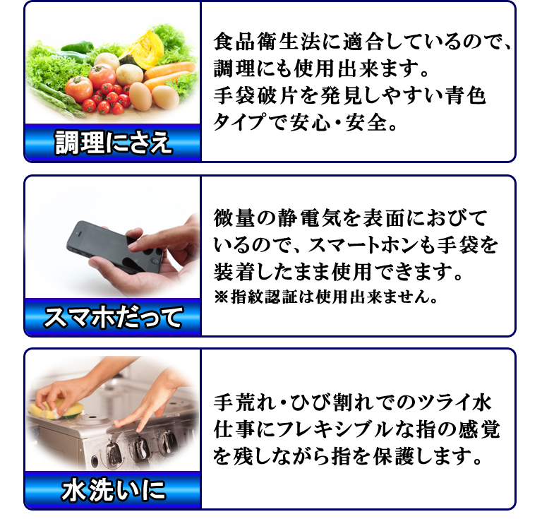 やわらか手袋HG使用用途